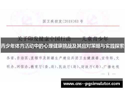 青少年体育活动中的心理健康挑战及其应对策略与实践探索